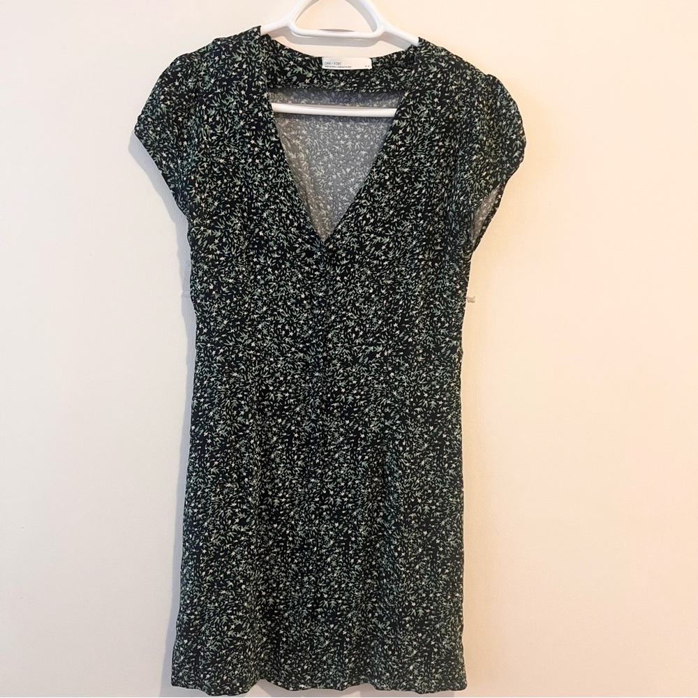OAK + FORT Black and White Mini Dress